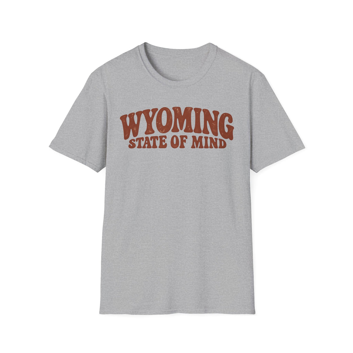 Wyoming State of Mind Unisex Softstyle T Shirt State Name Graphic Tee