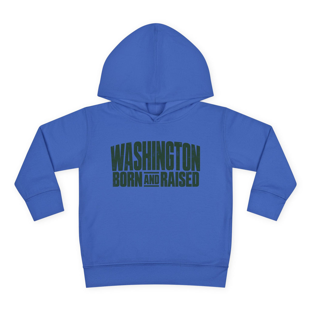 Washington Born and Raised Bold Streetwear Unisex Toddler Pullover Fleece Hoodie