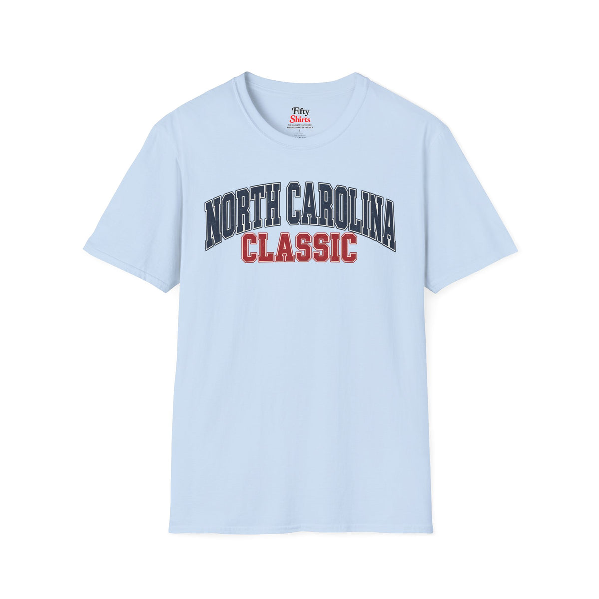 North Carolina Classic Unisex Softstyle T Shirt State Name Graphic Tee
