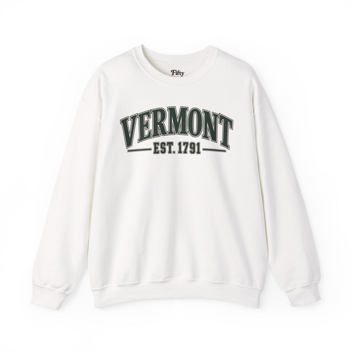 Vermont Est. 1791 Unisex Crewneck Sweatshirt State Name Graphic