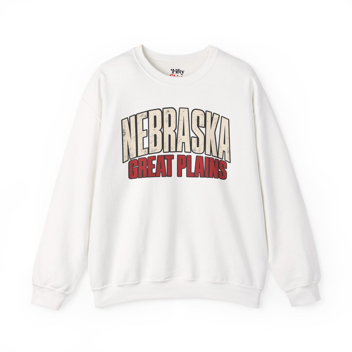 Nebraska Great Plains Unisex Crewneck Sweatshirt State Name Graphic