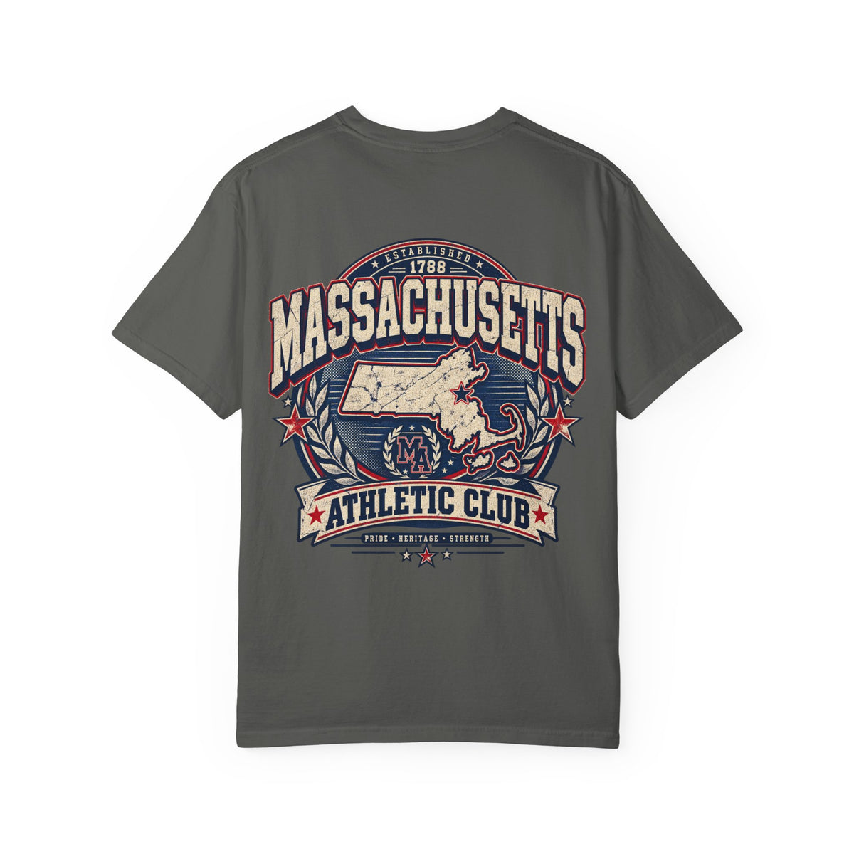Massachusetts Athletic Club Unisex Comfort Color 1717 Streetwear Graphic Tee