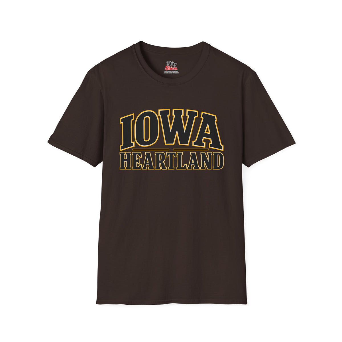 Iowa Heartland Unisex Softstyle T Shirt State Name Graphic Tee