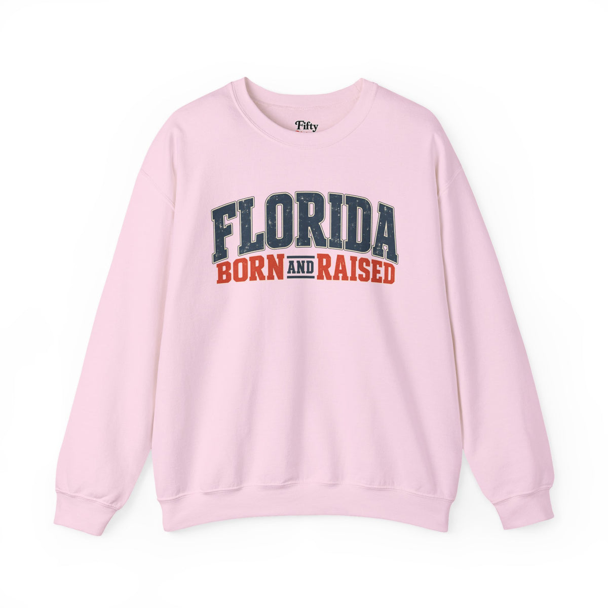 Florida Born and Raised Coastal Vintage Unisex Sweatshirt Graphic