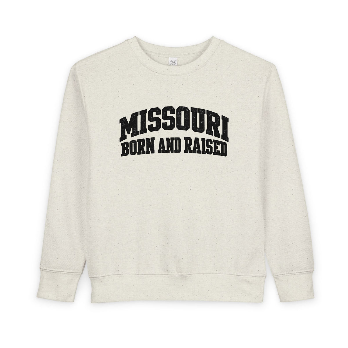 Missouri Born and Raised Collegiate Unisex Toddler Sweatshirt Graphic