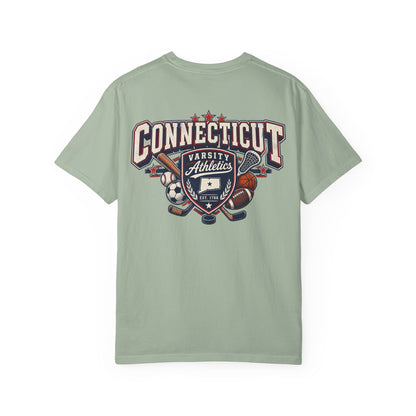 Connecticut Varsity Athletics  Unisex Comfort Color 1717 Streetwear Graphic Tee