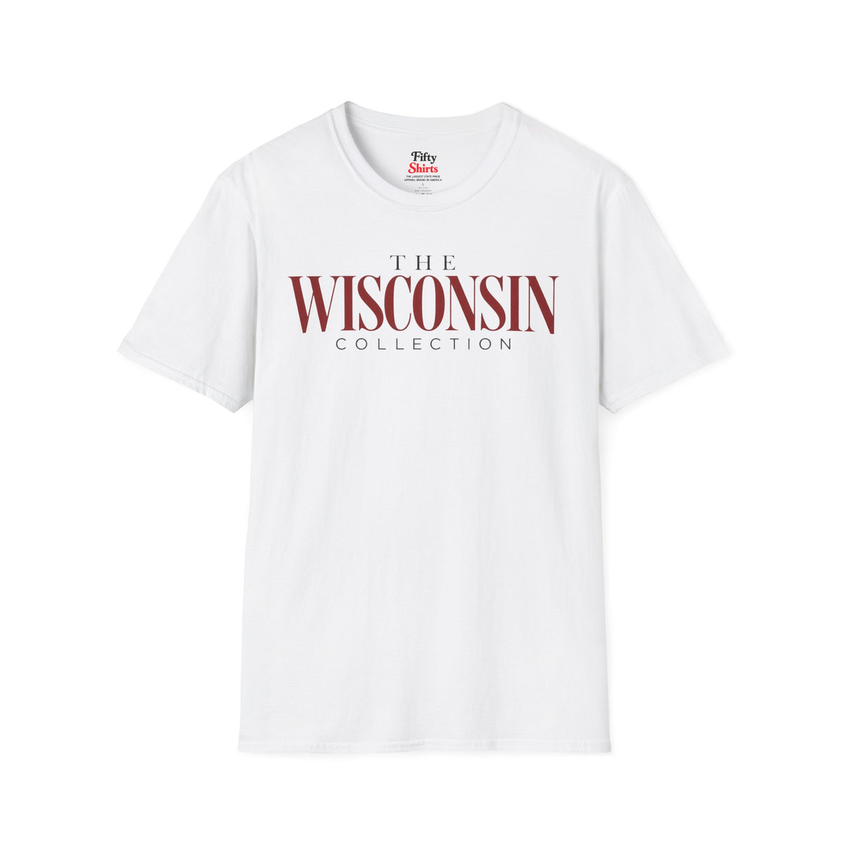 The Wisconsin Collection Unisex Softstyle T Shirt State Name Graphic Tee
