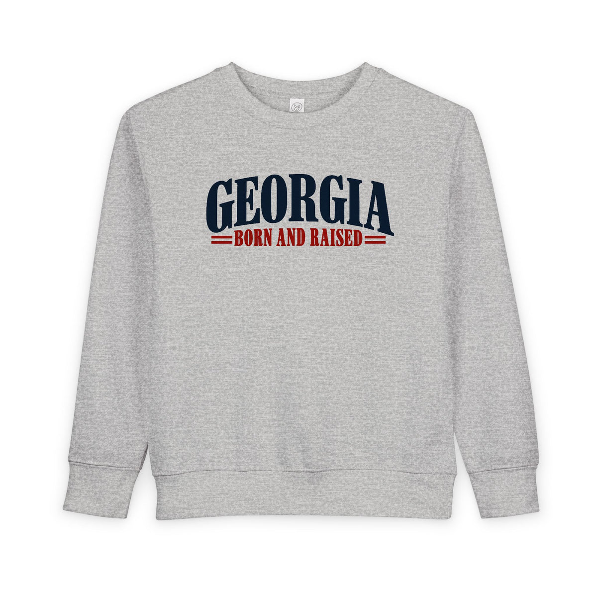 Georgia Born and Raised Premium Heritage Unisex Toddler Sweatshirt