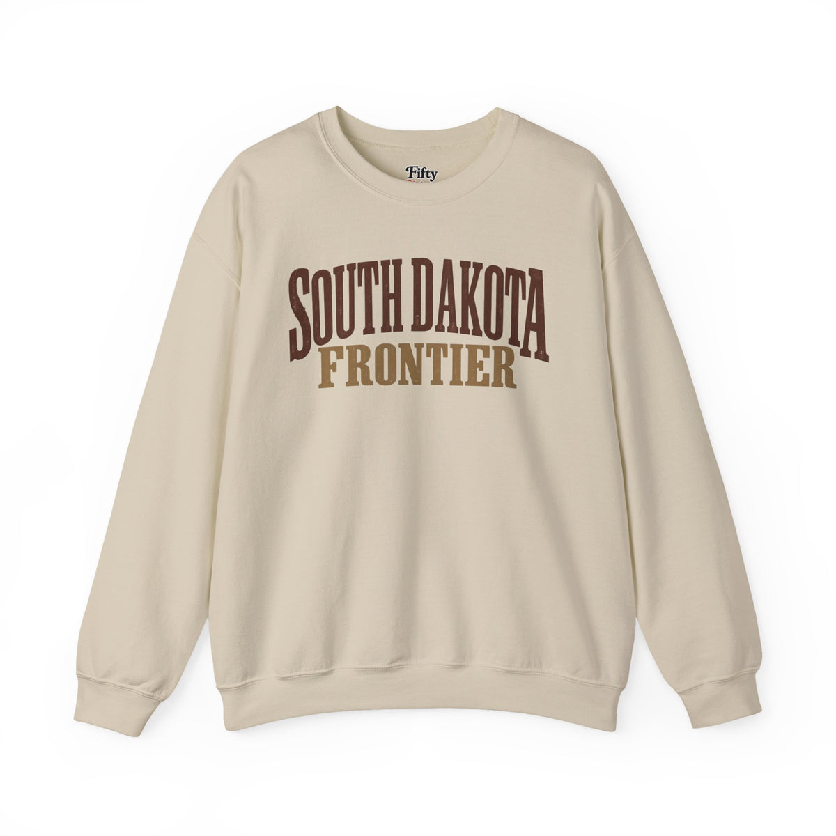 South Dakota Frontier Unisex Crewneck Sweatshirt State Name Graphic