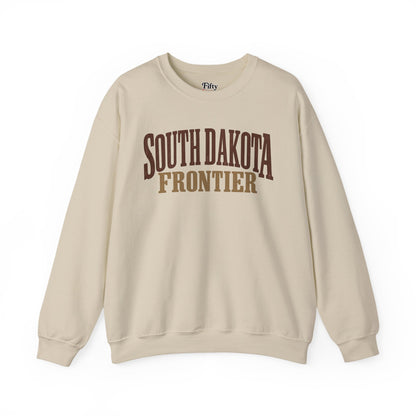 South Dakota Frontier Unisex Crewneck Sweatshirt State Name Graphic