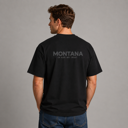 Montana All State In God We Trust Unisex Max Heavyweight Short Sleeve