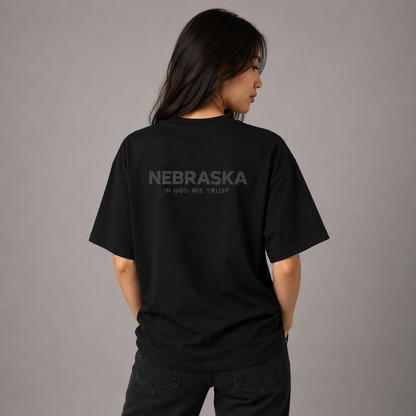 Nebraska All State In God We Trust Unisex Max Heavyweight Short Sleeve