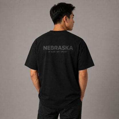 Nebraska All State In God We Trust Unisex Max Heavyweight Short Sleeve