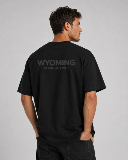 Wyoming All State In God We Trust Unisex Max Heavyweight Short Sleeve