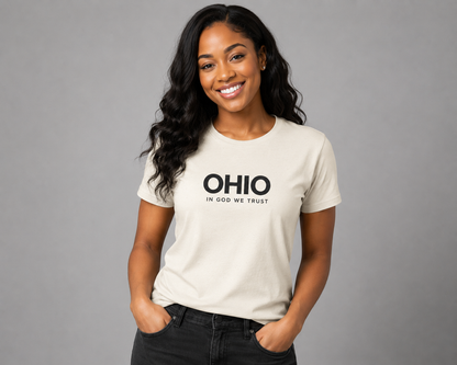Ohio All State In God We Trust Front Design Unisex Everyday Tee