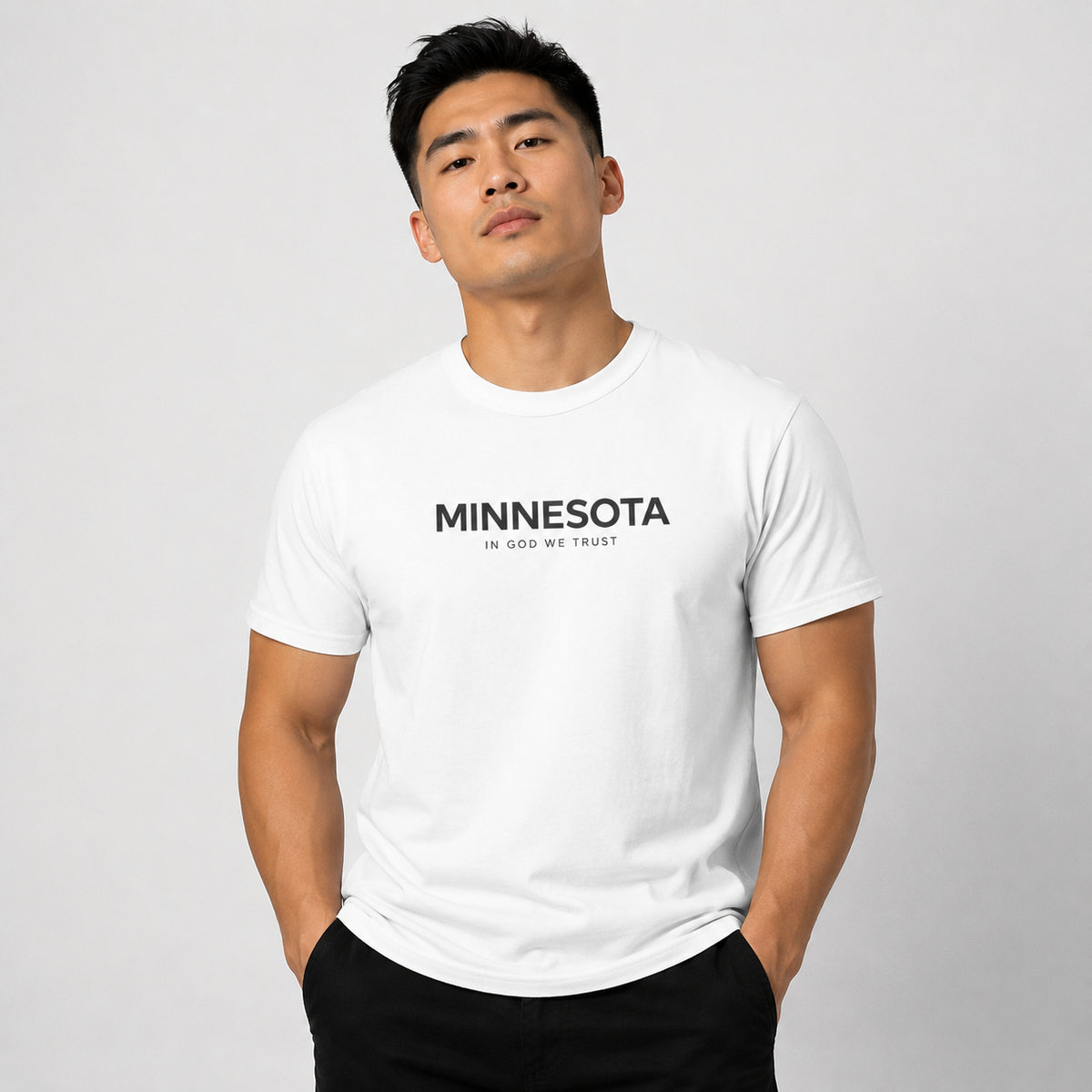Minnesota All State In God We Trust Front Design Unisex Everyday Tee