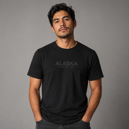 Alaska All State In God We Trust Front Design Unisex Everyday Tee