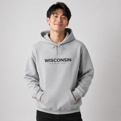 Wisconsin All State In God We Trust Unisex Hooded Sweatshirt
