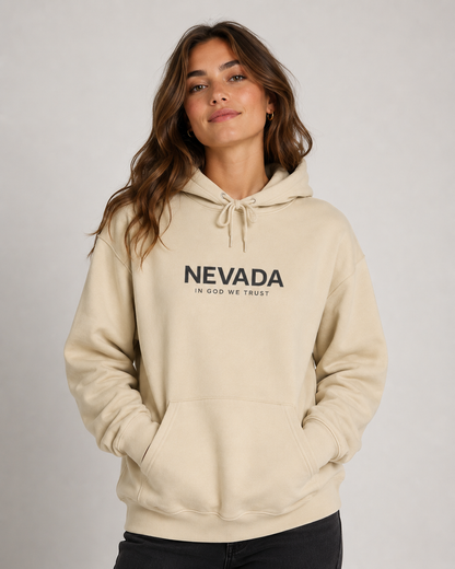 Nevada All State In God We Trust Unisex Hooded Sweatshirt