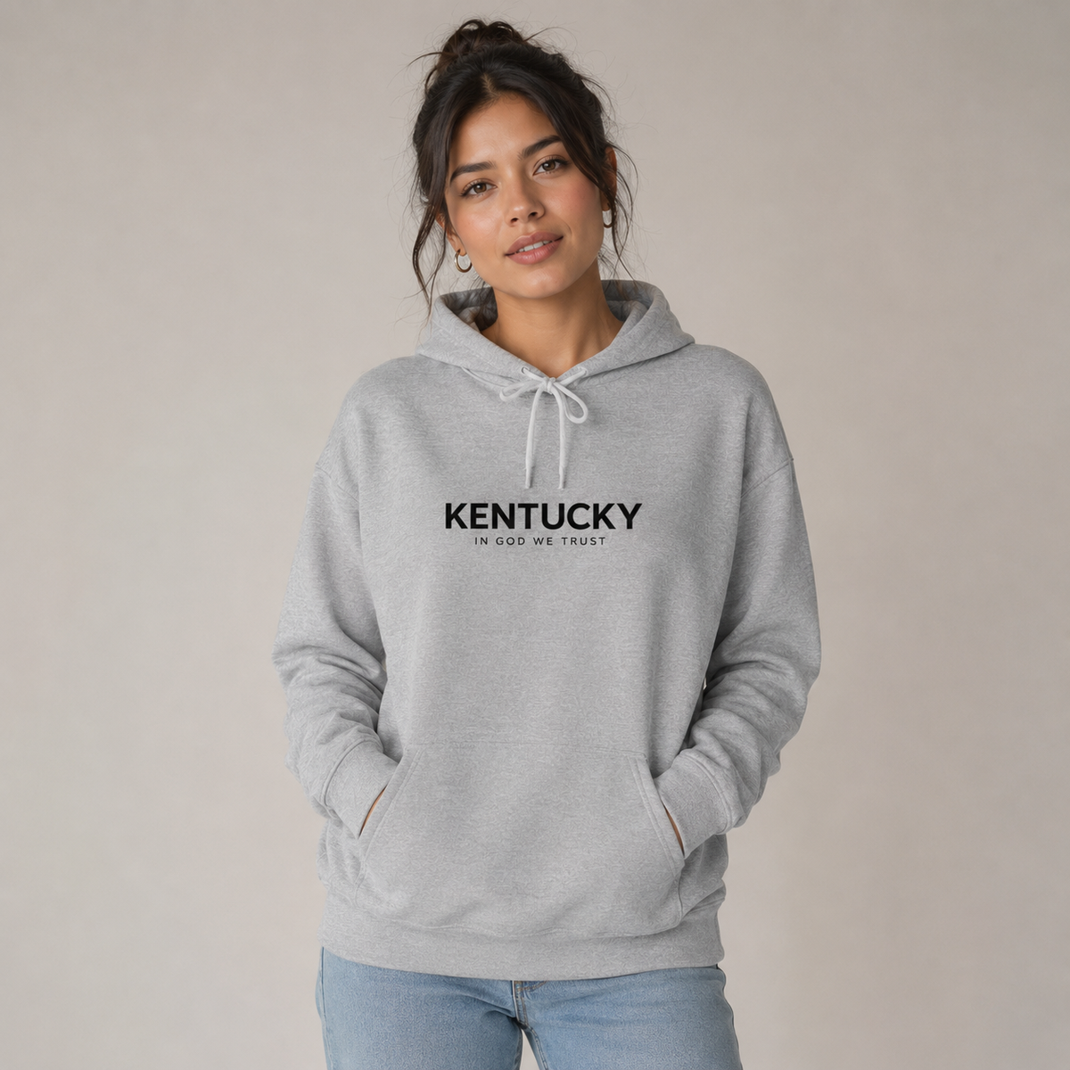 Kentucky All State In God We Trust Unisex Hooded Sweatshirt