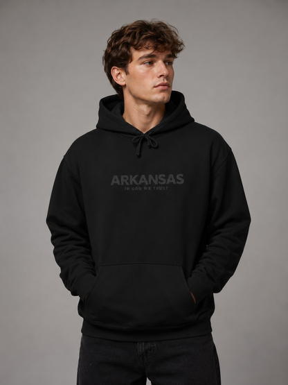 Arkansas All State In God We Trust Unisex Hooded Sweatshirt