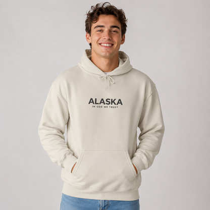 Alaska All State In God We Trust Unisex Hooded Sweatshirt