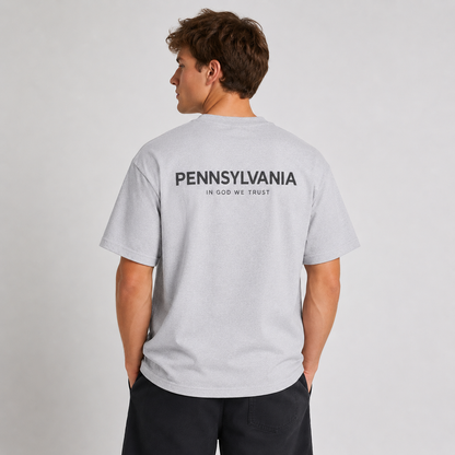 Pennsylvania All State In God We Trust Unisex Max Heavyweight Short Sleeve
