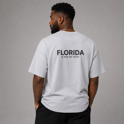 Florida All State In God We Trust Unisex Max Heavyweight Short Sleeve