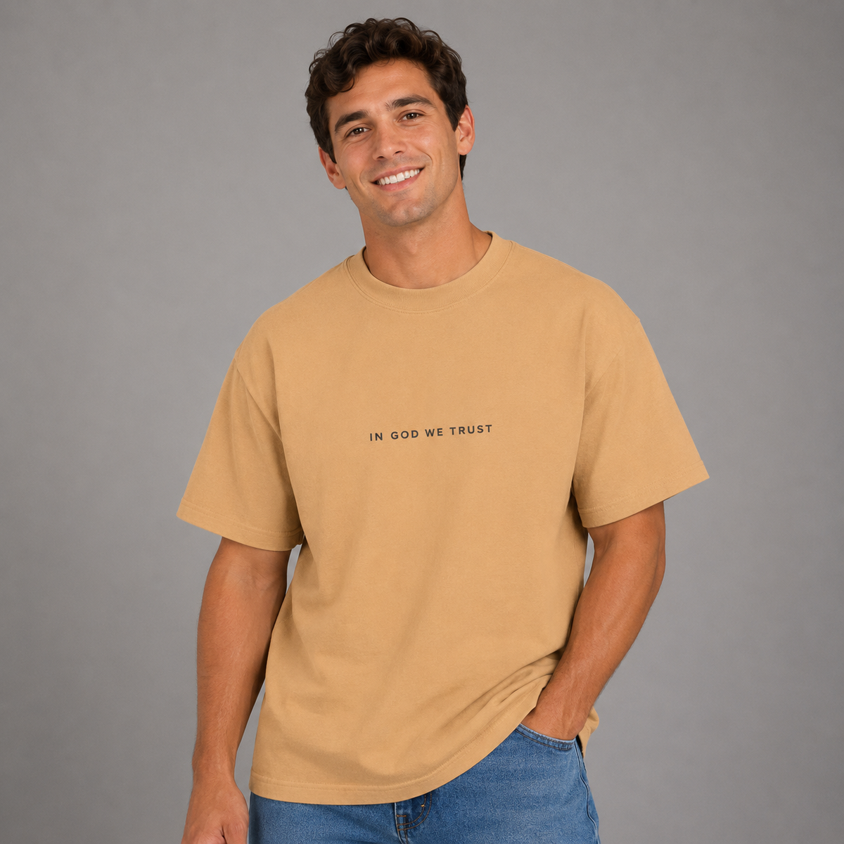 Delaware All State In God We Trust Unisex Max Heavyweight Short Sleeve
