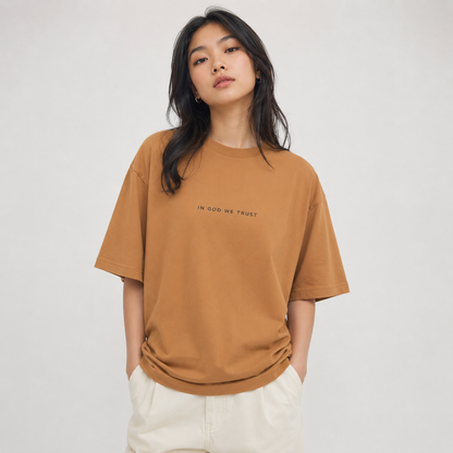 Maine All State In God We Trust Unisex Casual Oversized Boxy Tee