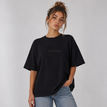 Iowa All State In God We Trust Unisex Casual Oversized Boxy Tee