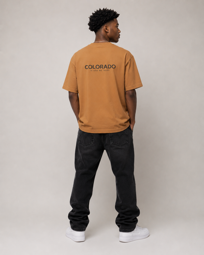 Colorado All State In God We Trust Unisex Casual Oversized Boxy Tee