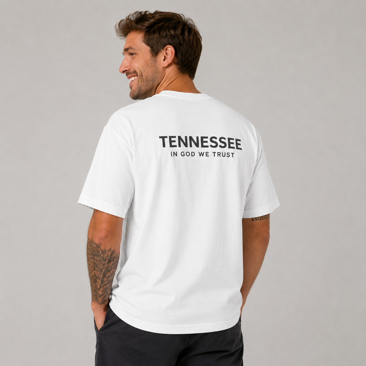 Tennessee All State In God We Trust Unisex Max Heavyweight Short Sleeve