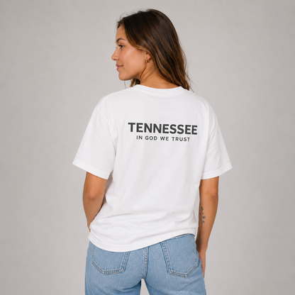 Tennessee All State In God We Trust Unisex Max Heavyweight Short Sleeve