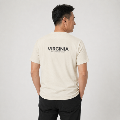 Virginia All State In God We Trust Unisex Everyday Tee