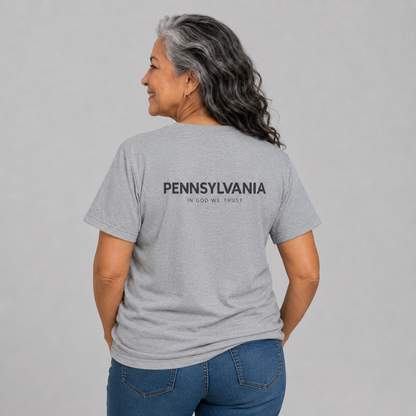 Pennsylvania All State In God We Trust Unisex Everyday Tee