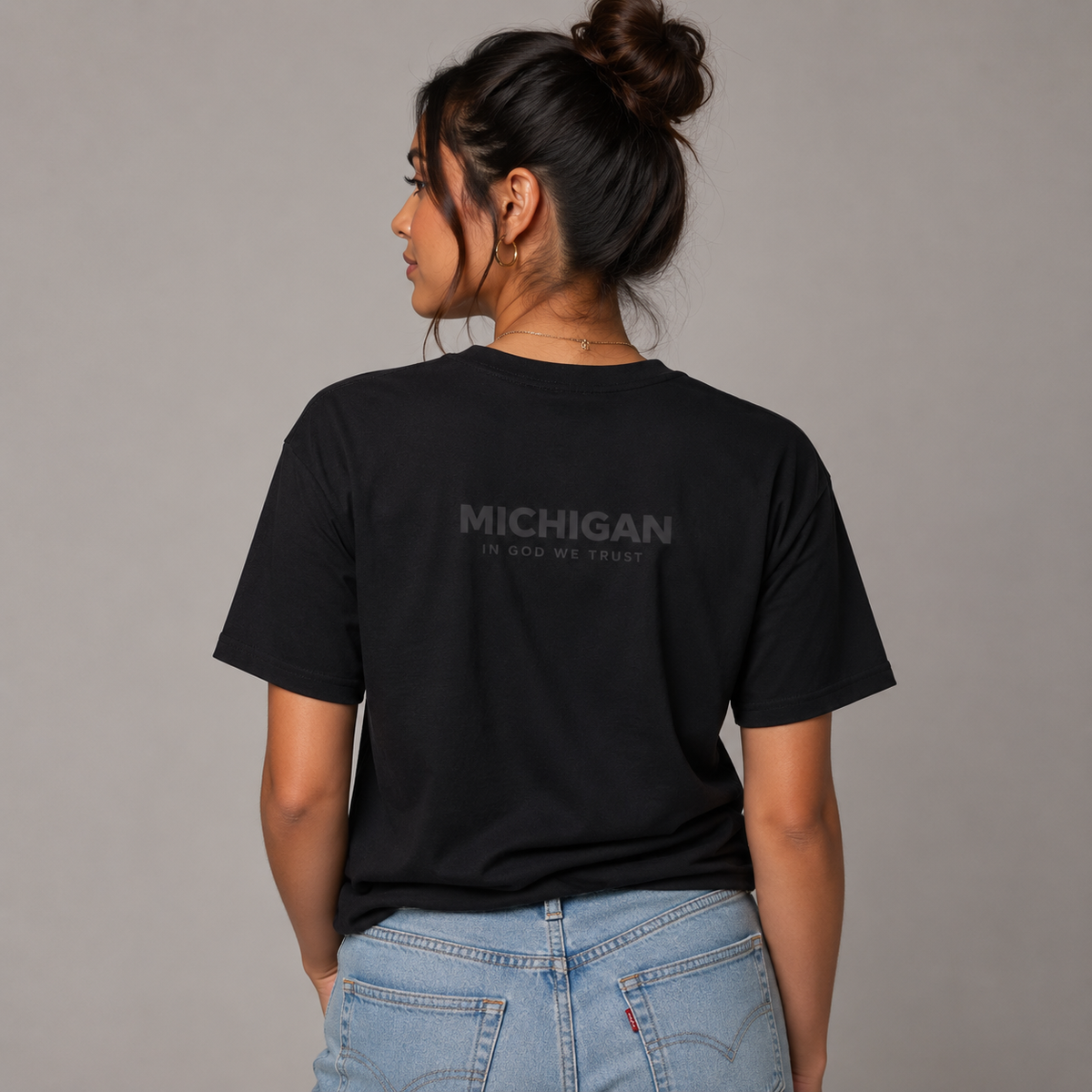 Michigan All State In God We Trust Unisex Everyday Tee