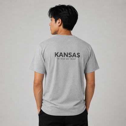 Kansas All State In God We Trust Unisex Everyday Tee
