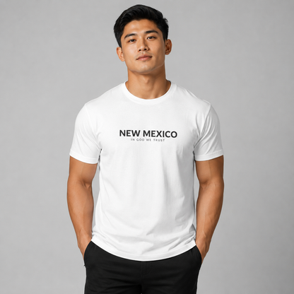 New Mexico All State In God We Trust Front Design Unisex Everyday Tee
