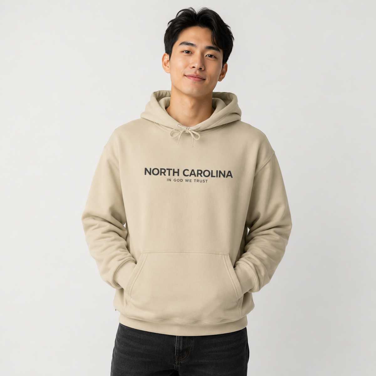 North Carolina All State In God We Trust Unisex Hooded Sweatshirt