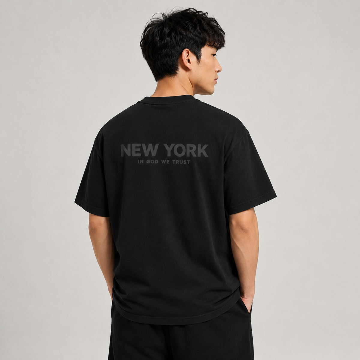 New York All State In God We Trust Unisex Max Heavyweight Short Sleeve