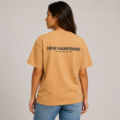 New Hampshire All State In God We Trust Unisex Max Heavyweight Short Sleeve