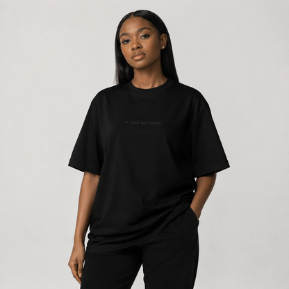 New York All State In God We Trust Unisex Casual Oversized Boxy Tee