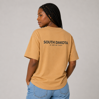 South Dakota All State In God We Trust Unisex Max Heavyweight Short Sleeve