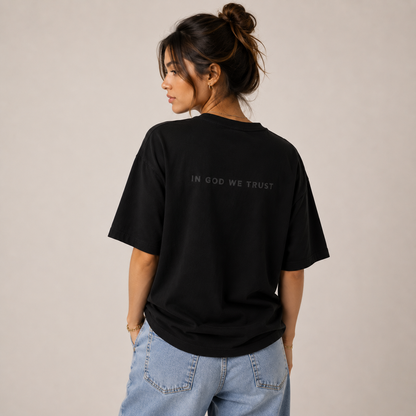 South Dakota All State In God We Trust Unisex Casual Oversized Boxy Tee