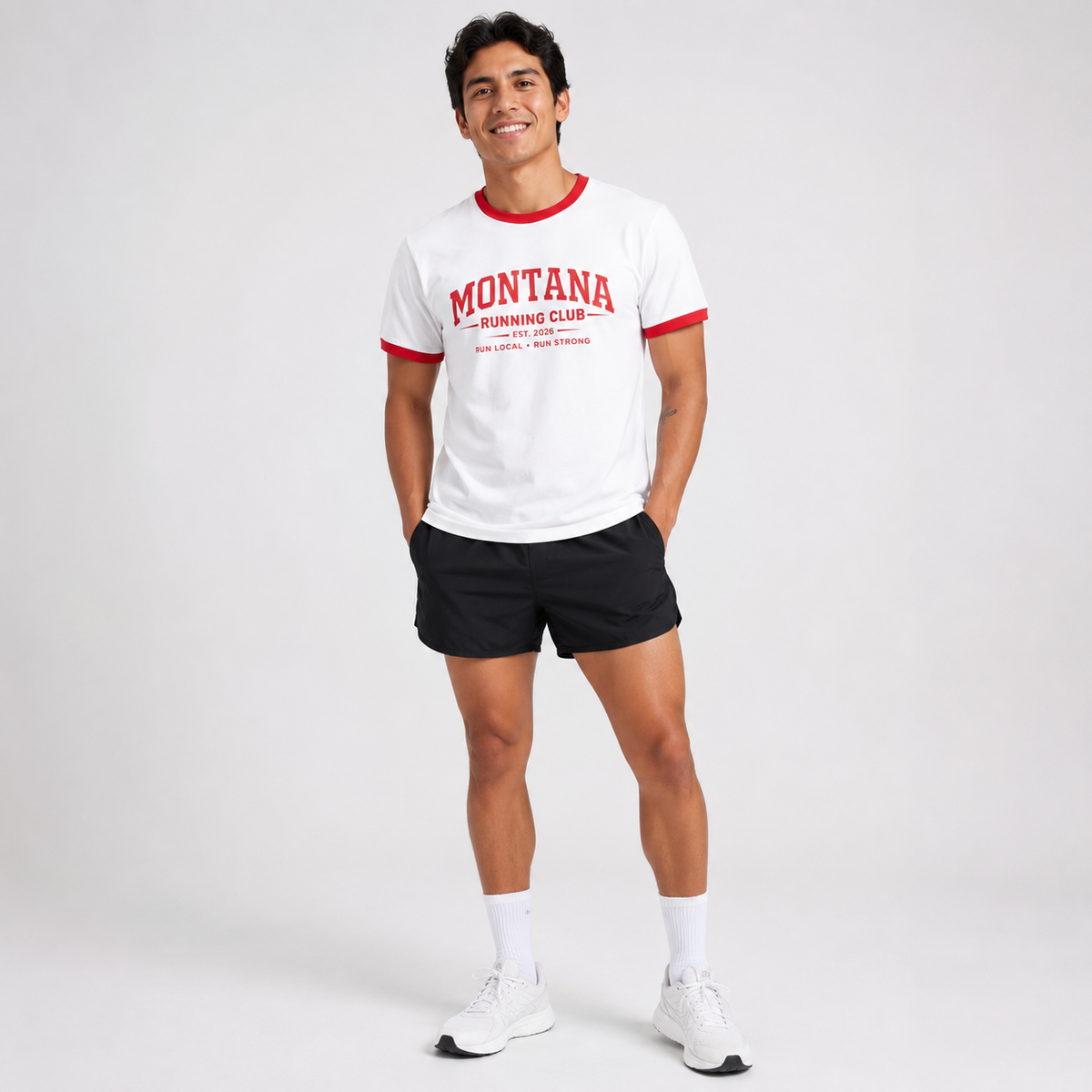 Montana Running Club 2026 All State Men's Staple Ringer Tee