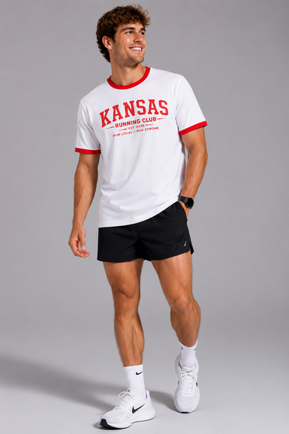 Kansas Running Club 2026 All State Men's Staple Ringer Tee