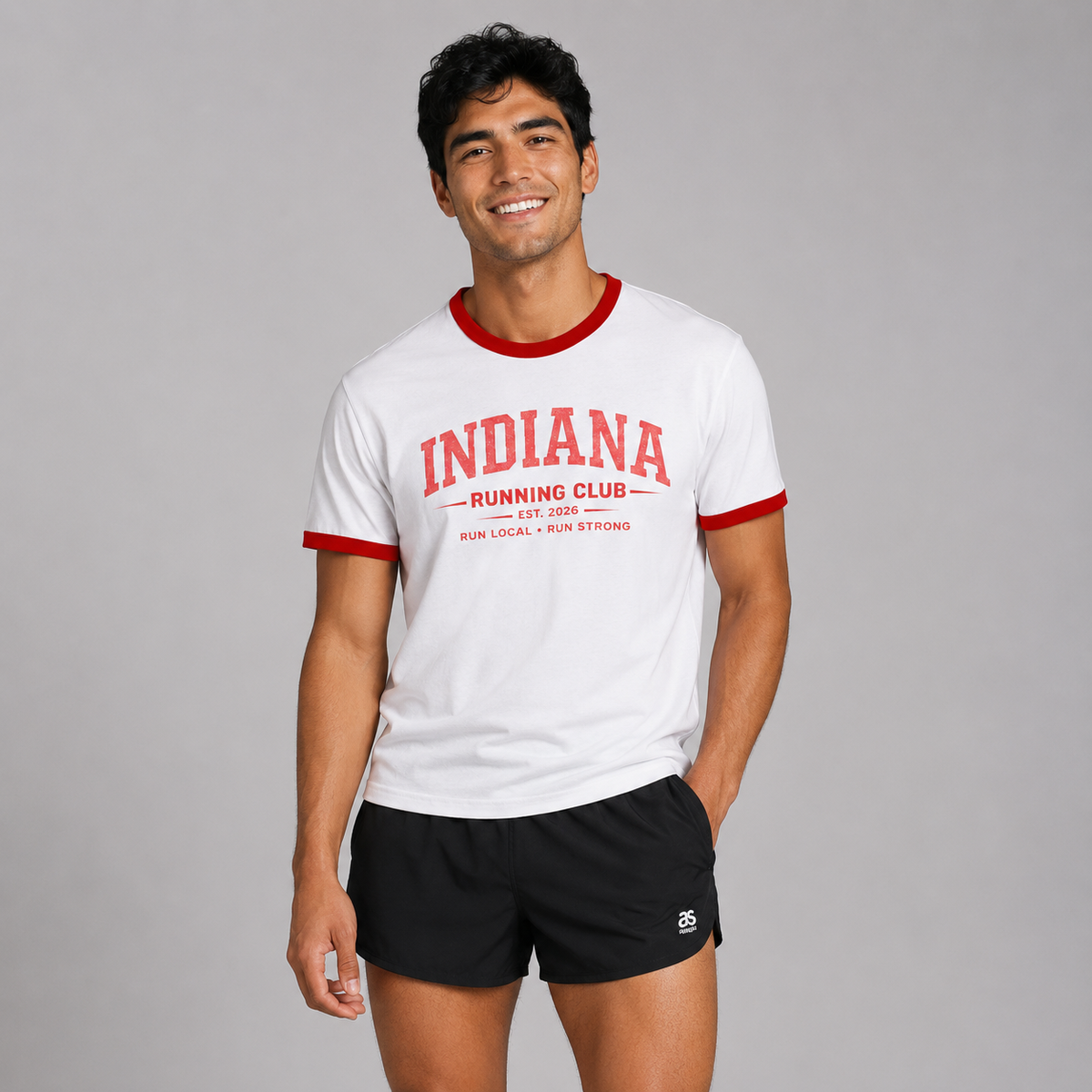Indiana Running Club 2026 All State Men's Staple Ringer Tee