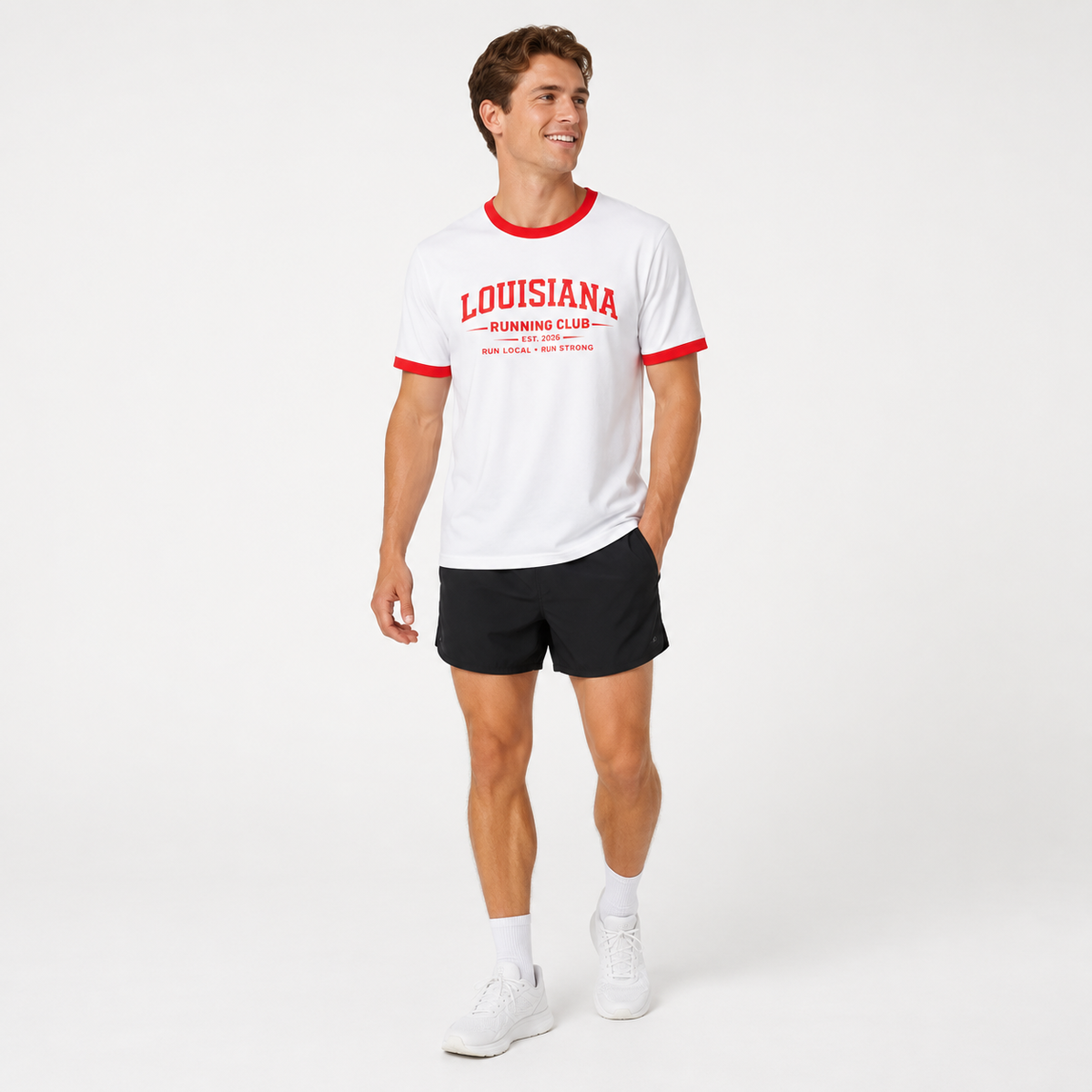 Louisiana Running Club 2026 All State Men's Staple Ringer Tee