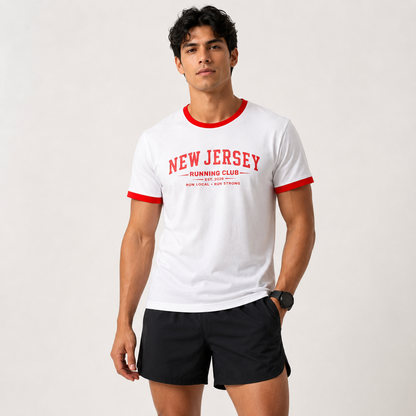 New Jersey Running Club 2026 All State Men's Staple Ringer Tee